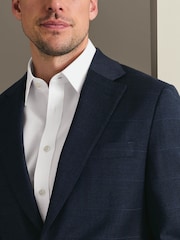 Charles Tyrwhitt Windowpane Check Slim Fit Jacket - Imaginea 4 din 8
