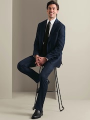 Charles Tyrwhitt Windowpane Check Slim Fit Jacket - Imaginea 7 din 8