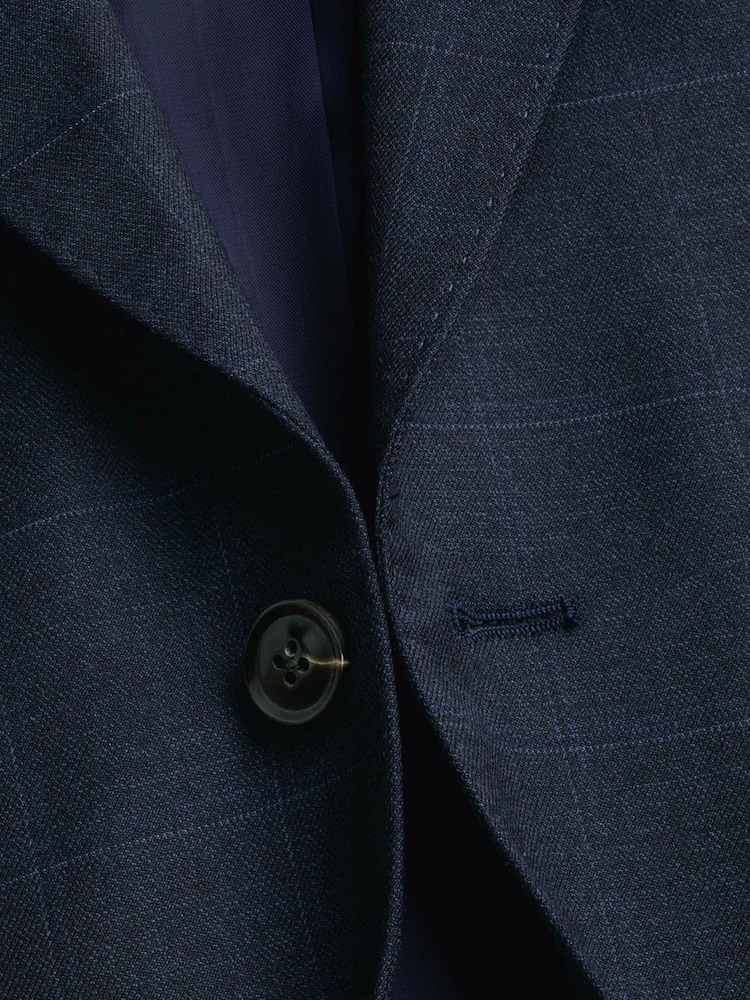 Charles Tyrwhitt Windowpane Check Slim Fit Jacket - Imaginea 8 din 8 Charles Tyrwhitt Windowpane Check Slim Fit Jacket - Imaginea 8 din 8