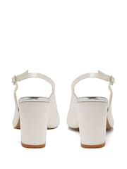 Rainbow Club Natural Faith Wide Fit Ivory Wedding Satin Shoes - Image 5 of 7