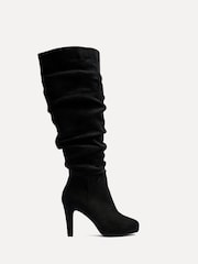 Linzi Black Gianna Platform High Leg Boot With Stiletto Heels - Image 2 of 6