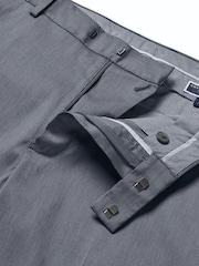 Madilim na Gray - Charles Tyrwhitt Classic Fit Smart Texture Trousers - Larawan 5 ng 5