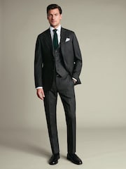 Charles Tyrwhitt Slim Fit End On End Ultimate Performance uzvalka žakete - Attēls 4 no 5