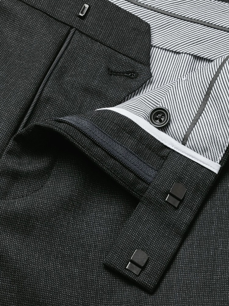 Charles Tyrwhitt Grey Slim Fit End On End Ultimate Performance Suit Trousers - Image 9 of 9 Charles Tyrwhitt Grey Slim Fit End On End Ultimate Performance Suit Trousers - Image 9 of 9