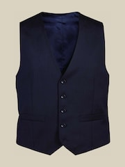 Charles Tyrwhitt Blue Adjustable Fit Italian Luxury Waistcoat - Image 4 of 4