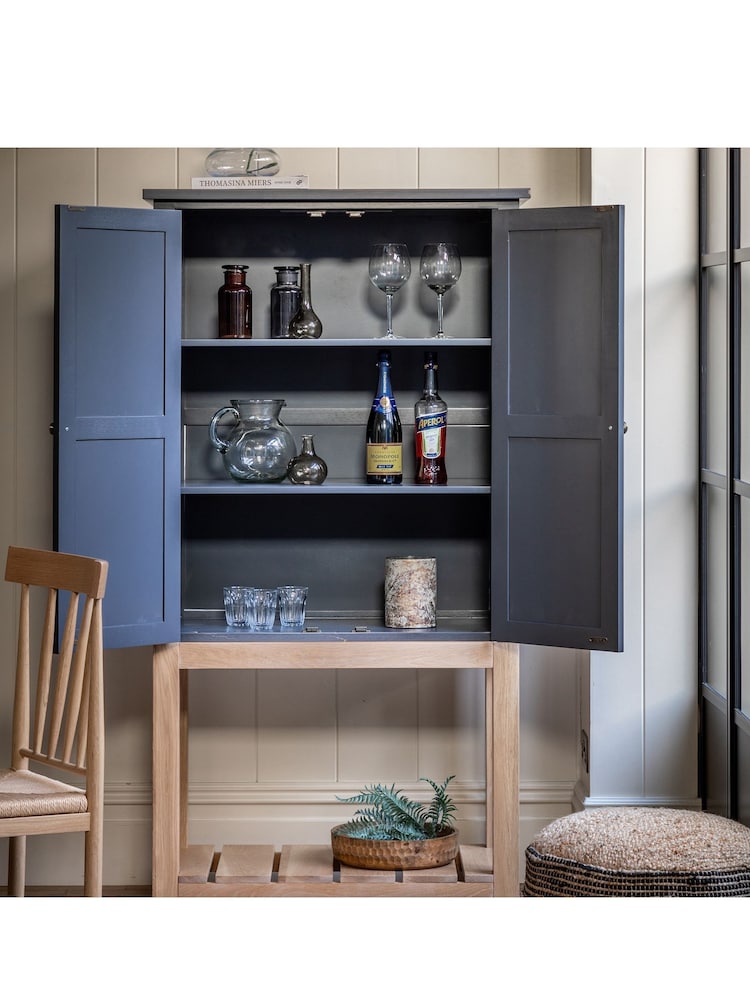 Gallery Home Meteor Navy Leroy 2 Door Cupboard - Image 1 of 10