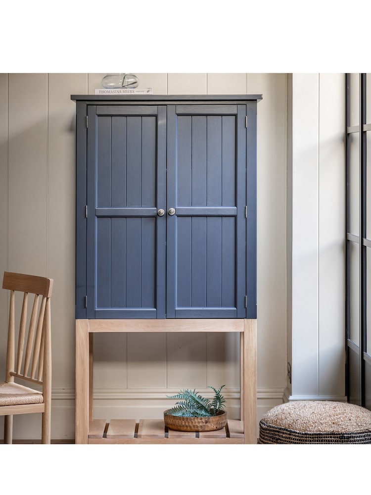 Gallery Home Meteor Navy Leroy 2 Door Cupboard - Image 2 of 10