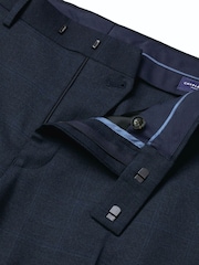 Индиго көк - Charles Tyrwhitt Seasonal Design Slim Fit Suit Trousers - 5суретінің 5 суреті