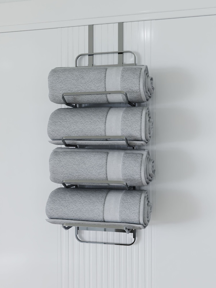 CROYDEX Hook Over Door Towel Rack - Image 1 of 4
