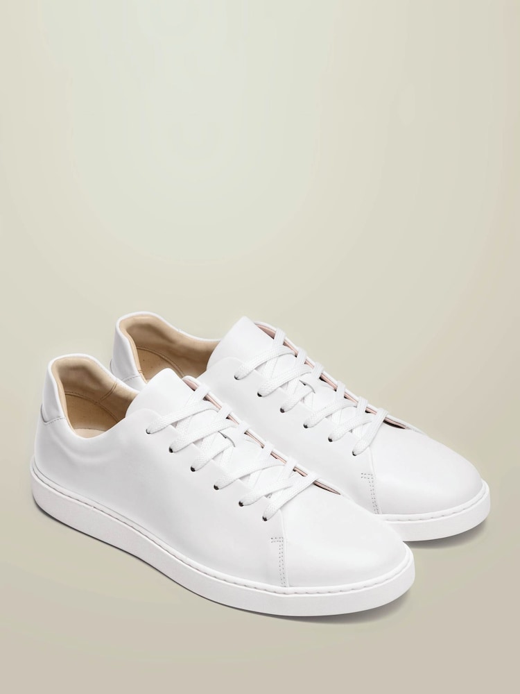 Charles Tyrwhitt White Leather Smart Trainers - Image 2 of 4