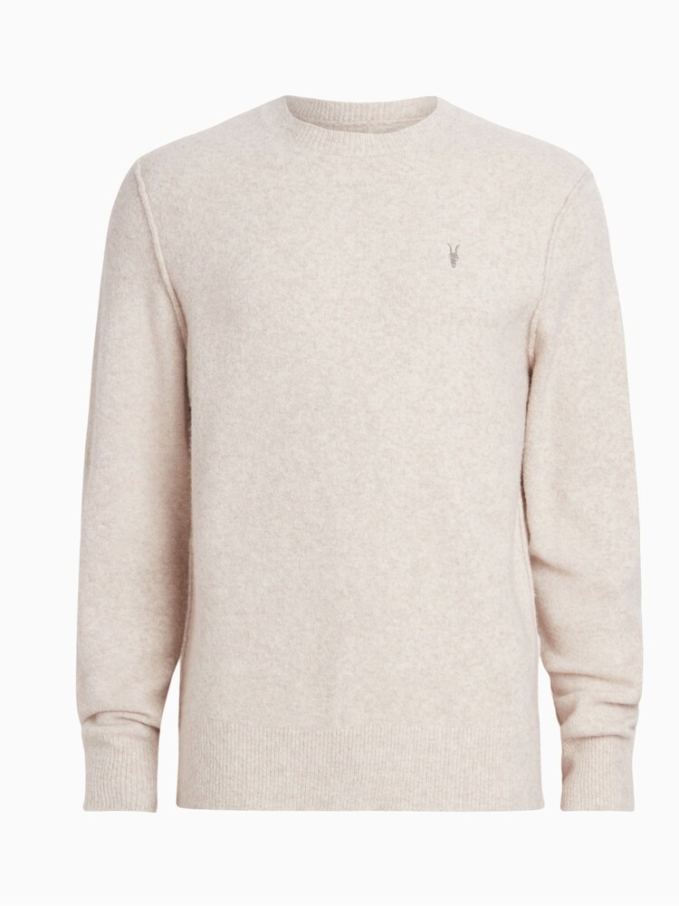 AllSaints White Tone Statten Crew Jumper - Image 7 of 7