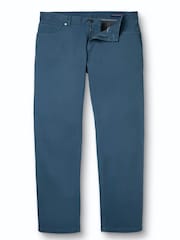 Charles Tyrwhitt Denim Blue Twill Slim Fit 5 Pocket Jeans - Image 5 of 6