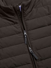Šokolādes brūns - Charles Tyrwhitt vieglā stepētā veste - Attēls 5 no 5