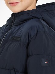 سترة منفوخة زرقاء للأطفال New York من Tommy Hilfiger - صورة 4 من 4