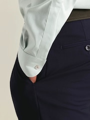 Charles Tyrwhitt Green Non Iron Pinpoint Oxford Shirt - Image 4 of 5