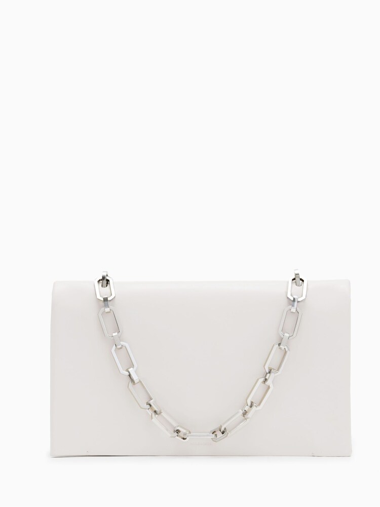 AllSaints White Akira Clutch Bag - Image 2 of 8