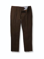 Smeđa - Charles Tyrwhitt Slim Fit Pantalone od odela - Slika 5 od 6