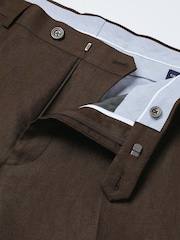 Smeđa - Charles Tyrwhitt Slim Fit Pantalone od odela - Slika 6 od 6