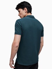 AllSaints Blue Reform Polo Shirt - Image 5 of 6
