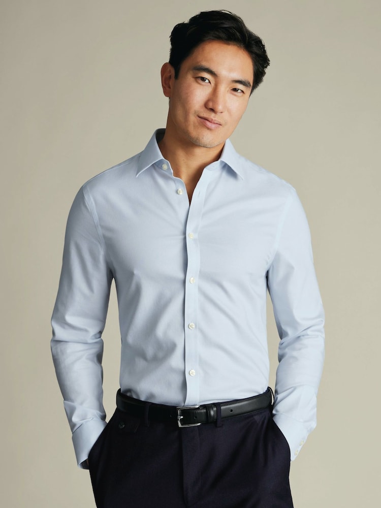 Charles Tyrwhitt 免烫皇家牛津布修身版型衬衫

  - 6的图像1｝