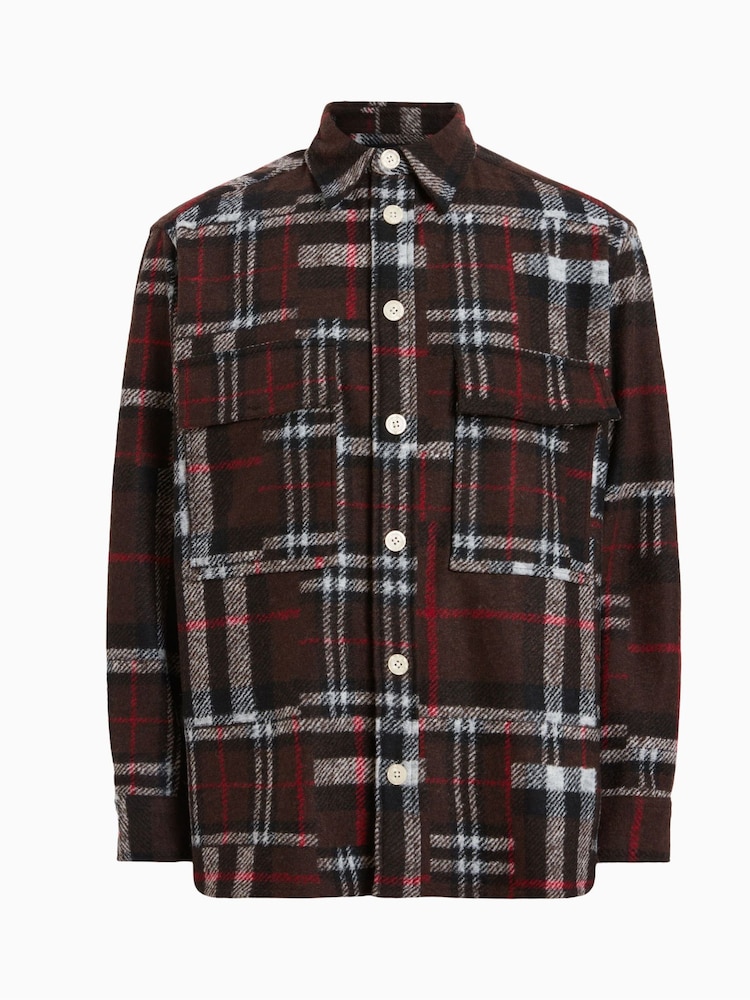 AllSaints Brown Redwood Shirt - Image 7 of 7
