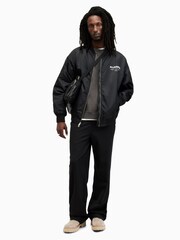 AllSaints Grey Underground Crew Jumper 100% Cotton Sweatshirt - Image 3 of 7