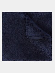 MOSS Navy Blue Floral Swirl Pocket Square - Image 1 of 1