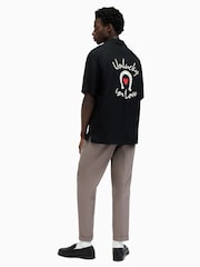 AllSaints Grey Tallis Trousers - Image 3 of 6