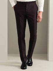 Қоңыр - Charles Tyrwhitt Slim Fit кешкі ас костюмі шалбары - 5суретінің 1 суреті