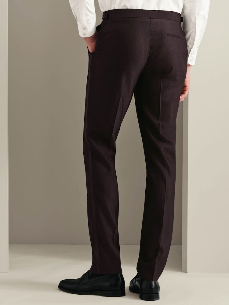 Қоңыр - Charles Tyrwhitt Slim Fit кешкі ас костюмі шалбары - 5суретінің 2 суреті