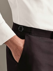 Қоңыр - Charles Tyrwhitt Slim Fit кешкі ас костюмі шалбары - 5суретінің 4 суреті