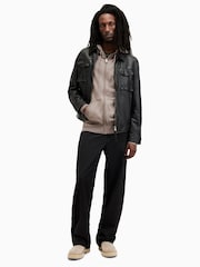 AllSaints Natural Mode Merino Zip Hoodie - Image 4 of 6