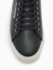 AllSaints Black Underground Leather Low Top Trainers - Image 6 of 7
