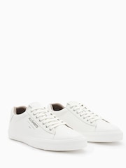 AllSaints White Underground Leather Low Top Trainers - Image 2 of 7