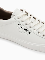 AllSaints White Underground Leather Low Top Trainers - Image 5 of 7