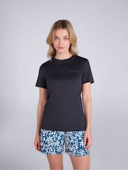Animal Black Latero Quick Drying Hybrid Swim T-Shirt - Image 1 of 6