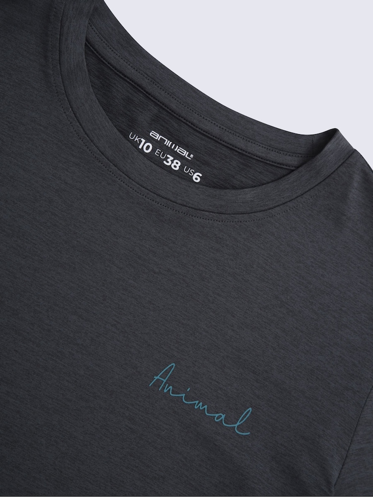 Animal Black Latero Quick Drying Hybrid Swim T-Shirt - Image 6 of 6 Animal Black Latero Quick Drying Hybrid Swim T-Shirt - Image 6 of 6