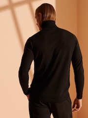 Superdry Black Chrome Merino Roll Neck Jumper - Image 2 of 6