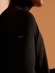Superdry Black Chrome Merino Roll Neck Jumper - Image 6 of 6