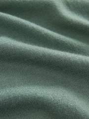 Sage Green Knitted Signature Merino Wool Regular Fit Polo Shirt - Image 5 of 5