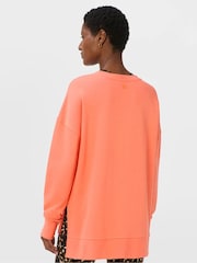 Sweaty Betty Orange After Class Longline Sweatshirt - Image 2 of 6