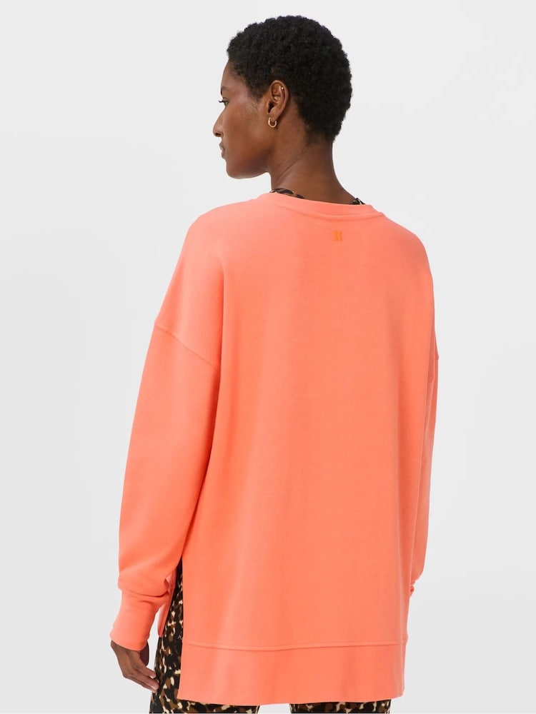 Sweaty Betty Orange After Class Longline Sweatshirt - Image 2 of 6