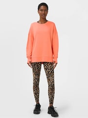 Sweaty Betty Orange After Class Longline Sweatshirt - Image 4 of 6