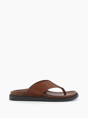 Dune London Natural Iddolise Toe Thong Footbed Sandals - Image 3 of 6