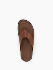Dune London Natural Iddolise Toe Thong Footbed Sandals - Image 6 of 6