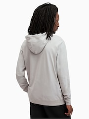 AllSaints Grey 100% Cotton Brace Hoodie - Image 2 of 6