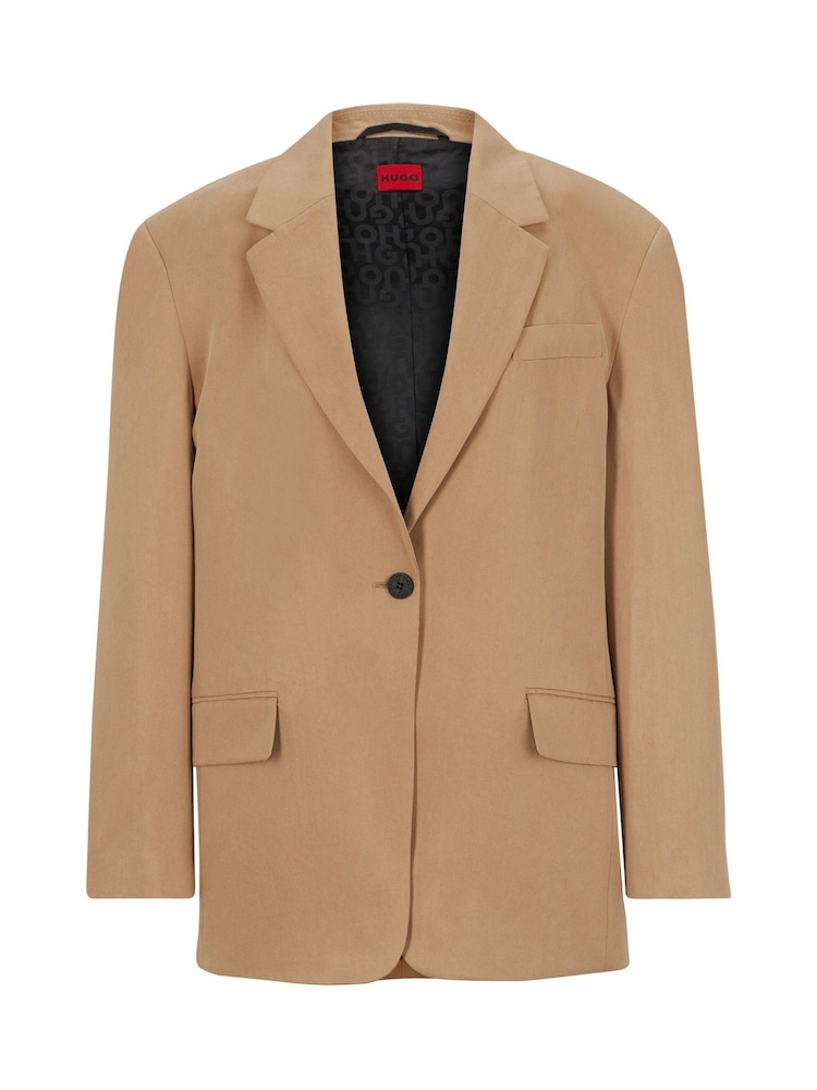 HUGO Natural One Button Blazer Jacket - Image 6 of 6 HUGO Natural One Button Blazer Jacket - Image 6 of 6