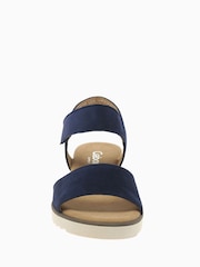 Gabor Wide Fit Raynor Bluette Suede Sandals - Image 4 of 5