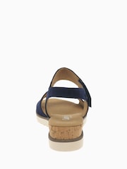 Gabor Wide Fit Raynor Bluette Suede Sandals - Image 5 of 5