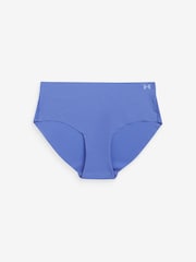 Under Armour Pale Blue No Show Pure Stretch Hipster Knickers 3 Pack - Image 6 of 8